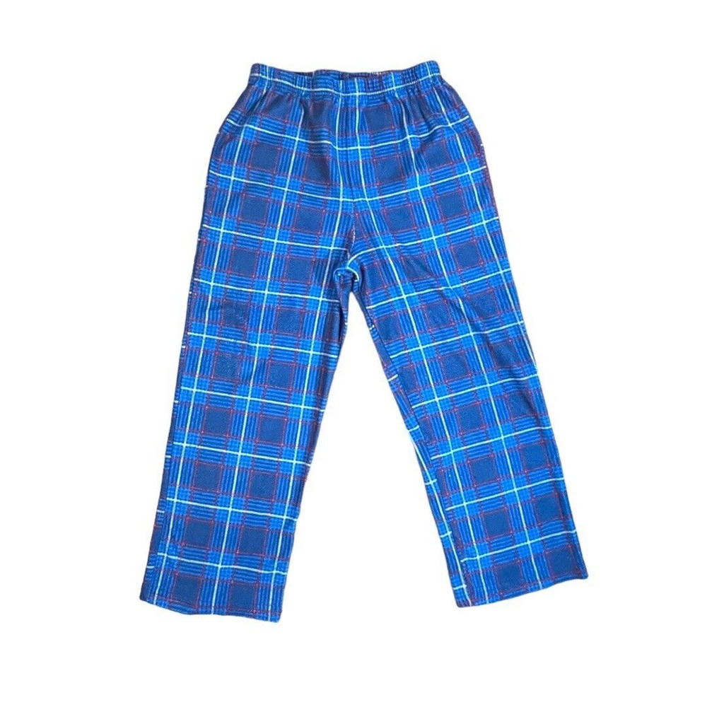 Up-Late Boys Plaid Pajama Pants‎ Size Medium 6/8 Flame Resistant